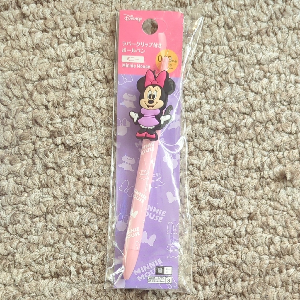 🟢 Disney Minnie Mouse Pink and Lavender Kids Pen